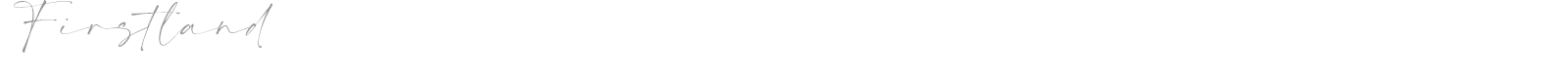 Firstland font preview